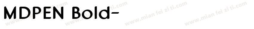 MDPEN Bold字体转换